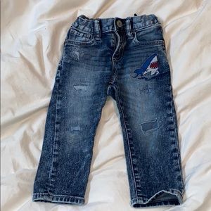 Gap Toddler Distressed Shark Jeans